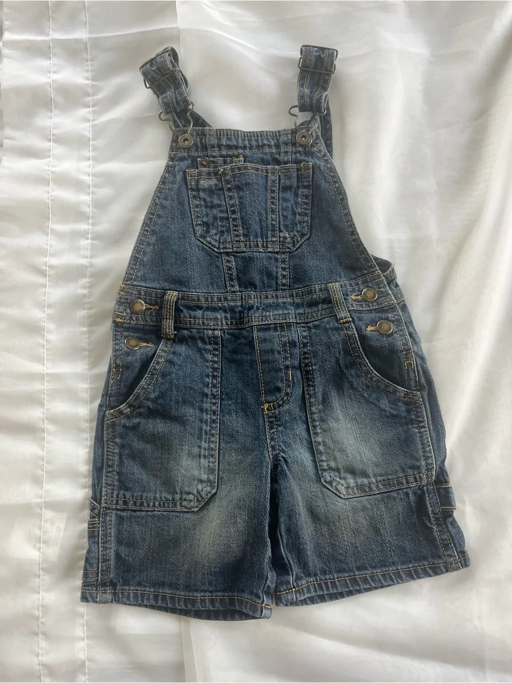 OshKosh Denim Short Overalls - Blue
